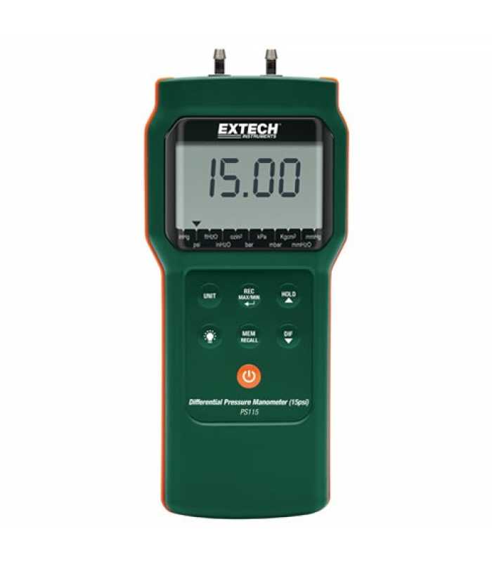 Extech PS115 [PS115] Differential Pressure Manometer (15psi)