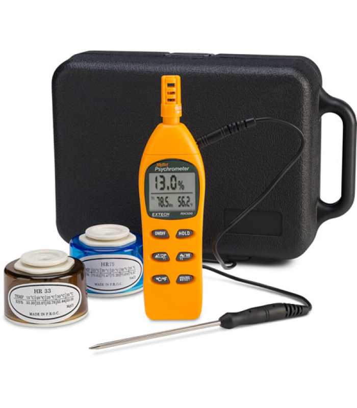 Extech RH305-NIST [RH305-NIST] Hygro-Thermometer Psychrometer Kit with NIST Calibration