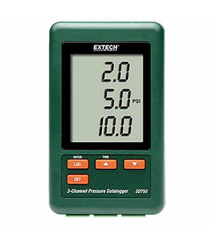 Extech SD750 [SD750] 3-Channel Pressure Datalogger