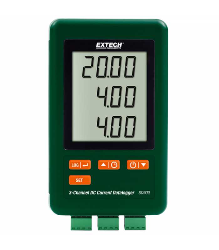 Extech SD900 [SD900-NIST] 3-Channel DC Current Datalogger with NIST Calibration