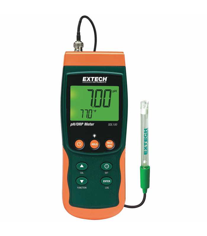 Extech SDL100 [SDL100-NIST] pH / ORP / Temperature Meter Data Logger With NIST Calibration