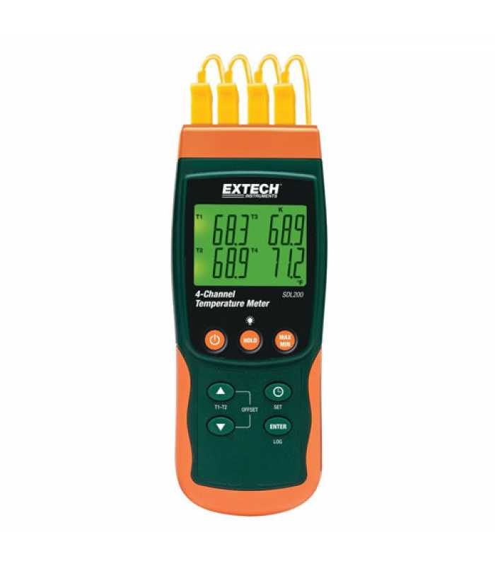 Extech SDL200 4-Channel Data Logging Thermometer