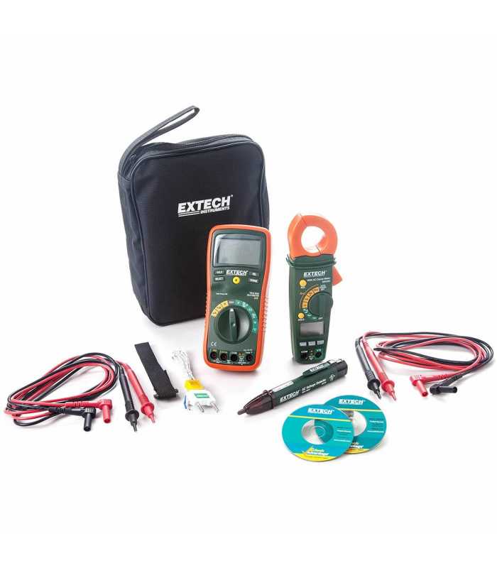 Extech TK-430 [TK430] Electrical Test Kit True-RMS Multimeter & Clamp Meter Kit *DIHENTIKAN*