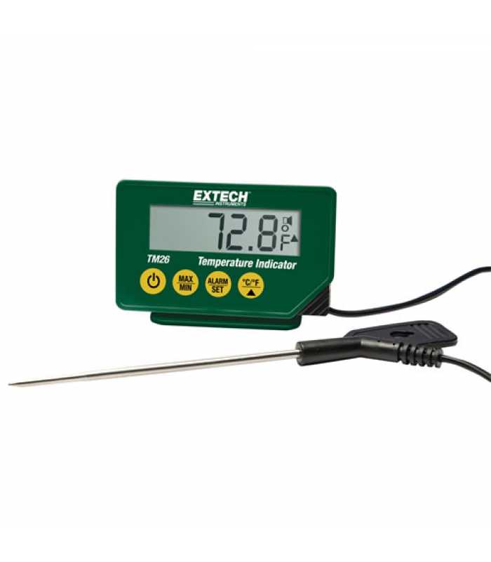 Extech TM26 Temperature Indicator, ‐40 to 200° C (‐40 to 392° F)