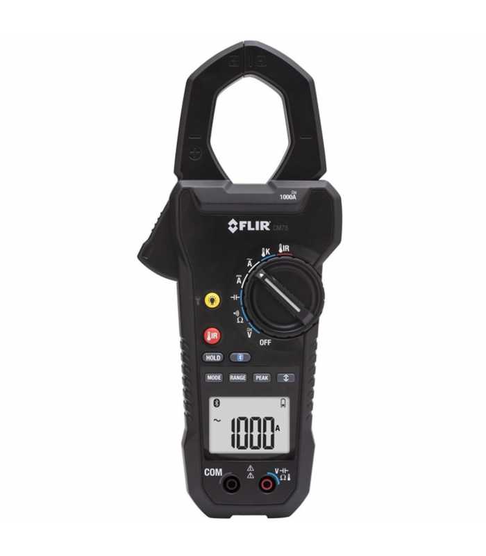 FLIR CM78NIST [CM78-NIST] 1000A True RMS Clamp Meter/Infrared Thermometer with NIST Calibration