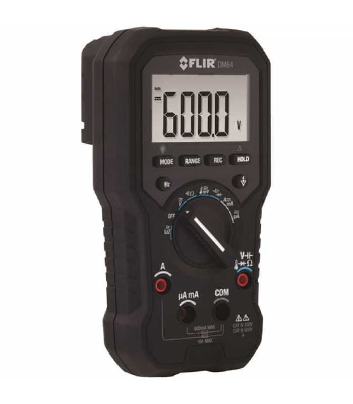 FLIR DM64 [DM64] True-RMS HVAC Digital Multimeter with Temperature Measurement