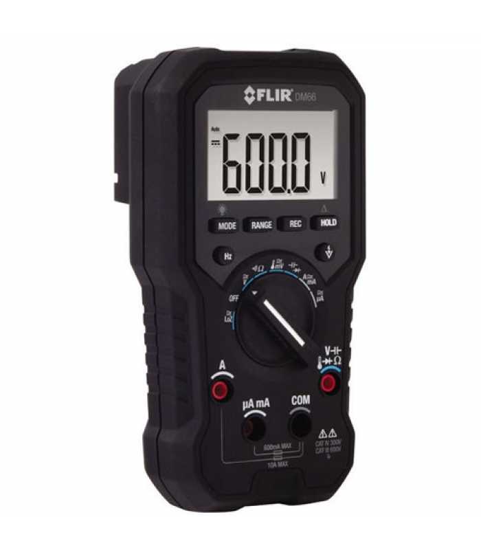 FLIR DM66 [DM66-NIST] True-RMS Electrical and Field Service Multimeter with NIST Calibration
