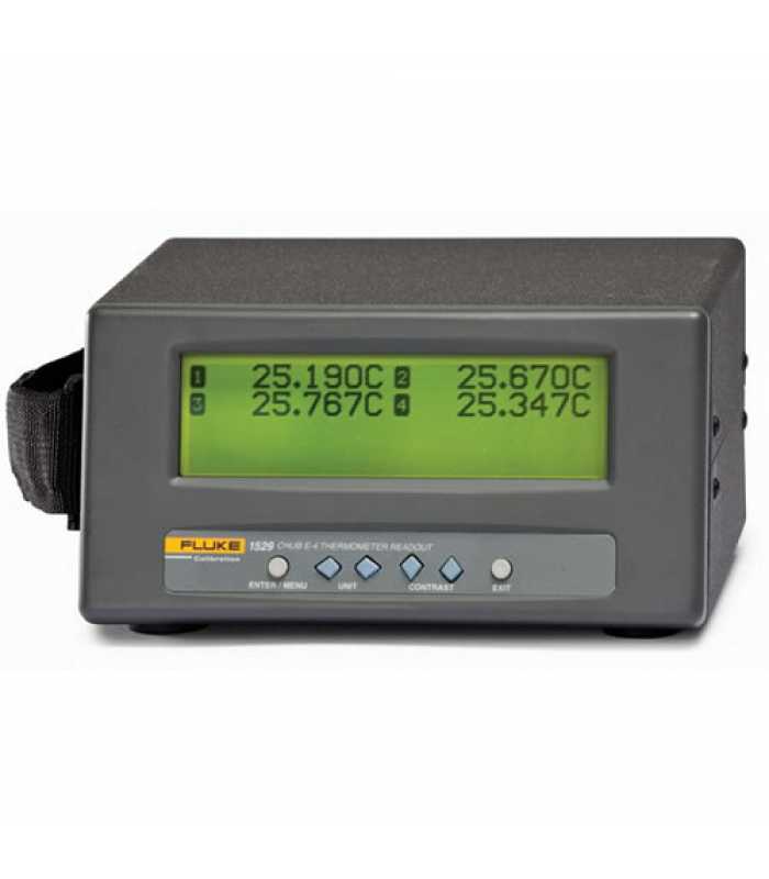 Fluke Calibration 1529 [1529-256] Chub-E4 Thermometer with 2 Thermocouple and 2 PRT/Thermistor Inputs