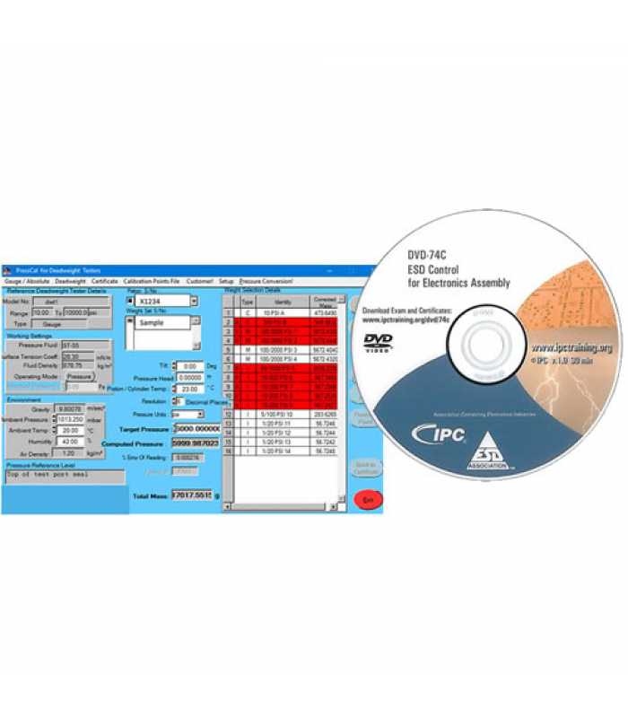 Fluke Calibration PressCal [PRESSCAL] Pressure Calibration Software for Deadweight Testers