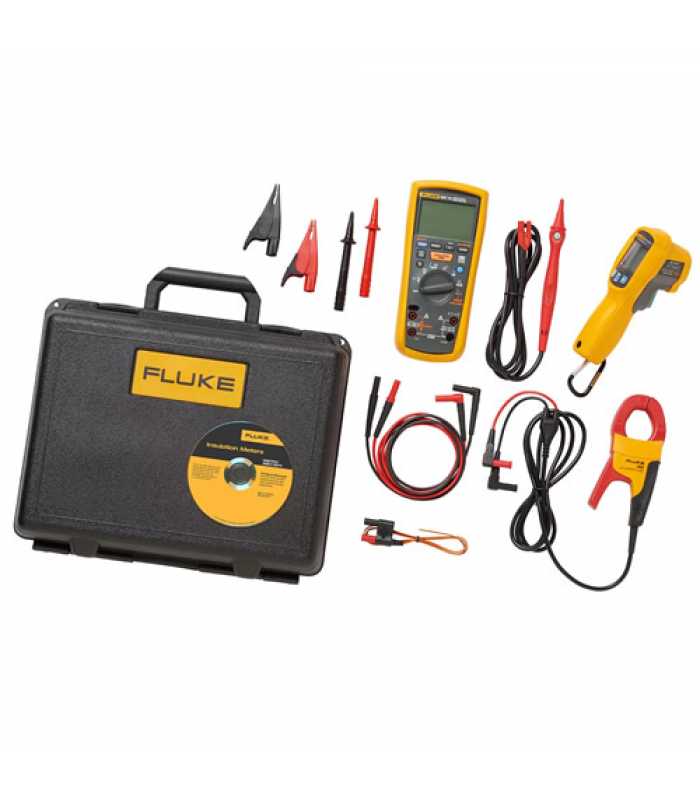 Fluke 1587KIT/62MAX+ FC [FLUKE-1587KIT/62MAX+ FC] True-RMS Megohmmeter with Fluke Connect, AC Current Clamp and Infrared Thermometer Combo Kit