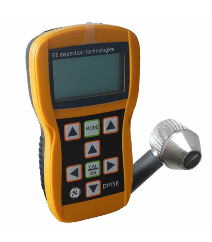 GE Inspection Technologies DM5E Dual Multi [100N4399] Ultrasonic Thickness Gauge w/ FH2E 7.5MHz Probe and Potted Cable