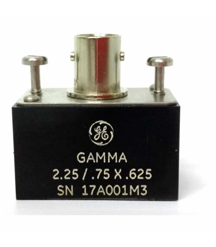 GE Inspection Technologies Gamma [113-292-601] AWS Standard Angle Beam Transducer 2.25 MHz 0.63 x 0.75 inches