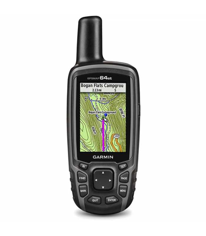 Garmin GPSMAP 64st [010-01199-20] Handheld GPS Navigator w/Compass, Barometric Altimeter and Preloaded Maps