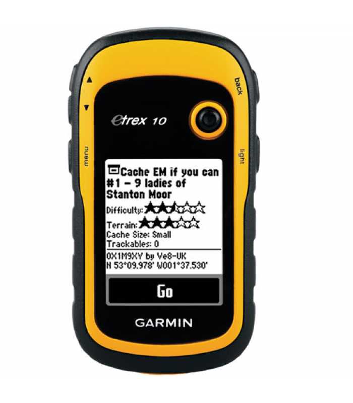 Garmin ETrex 10 [010-00970-00] Handheld GPS Navigator w/ Monochrome Display
