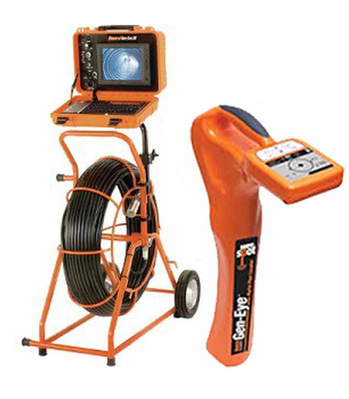 General Pipe Cleaners Gen-Eye SDP [SL-M-SDP-B] Mini Sewer Inspection Camera w/ Digital Pipe Locator for 2 to 4 Inch Lines