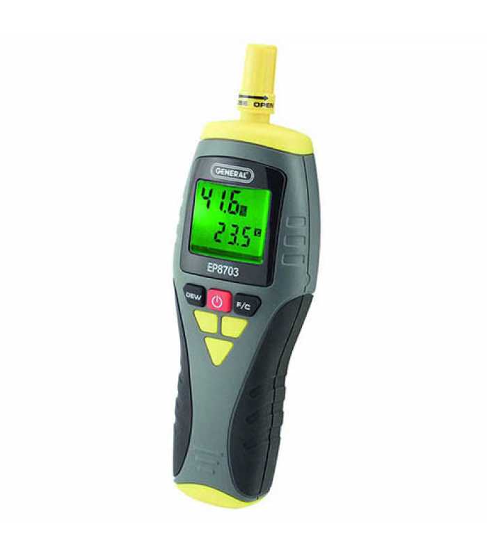 General Tools EP8703 [EP8703] 3-Function Temperature-Humidity Meter, 14° to 122° F, 0 to 99.9% RH, Calibratable