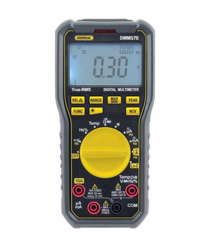 General Tools DMM570 True-RMS 1000V CAT III Multimeter with NCV Detection