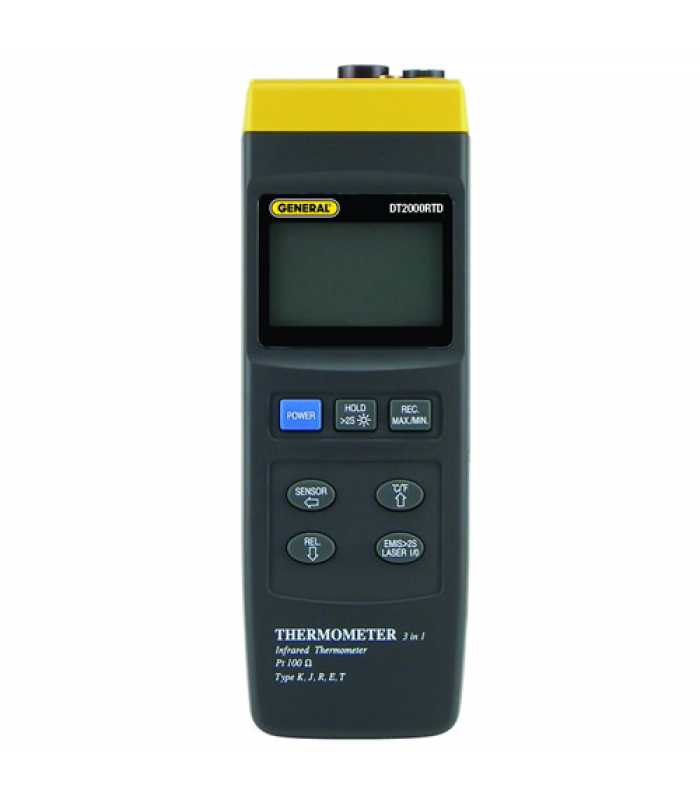 General Tools DT2000RTD [DT2000RTD] 3-in-1 Thermocouple/RTD/IR Thermometer -148°F to 2372°F (-100° to 1300°C)