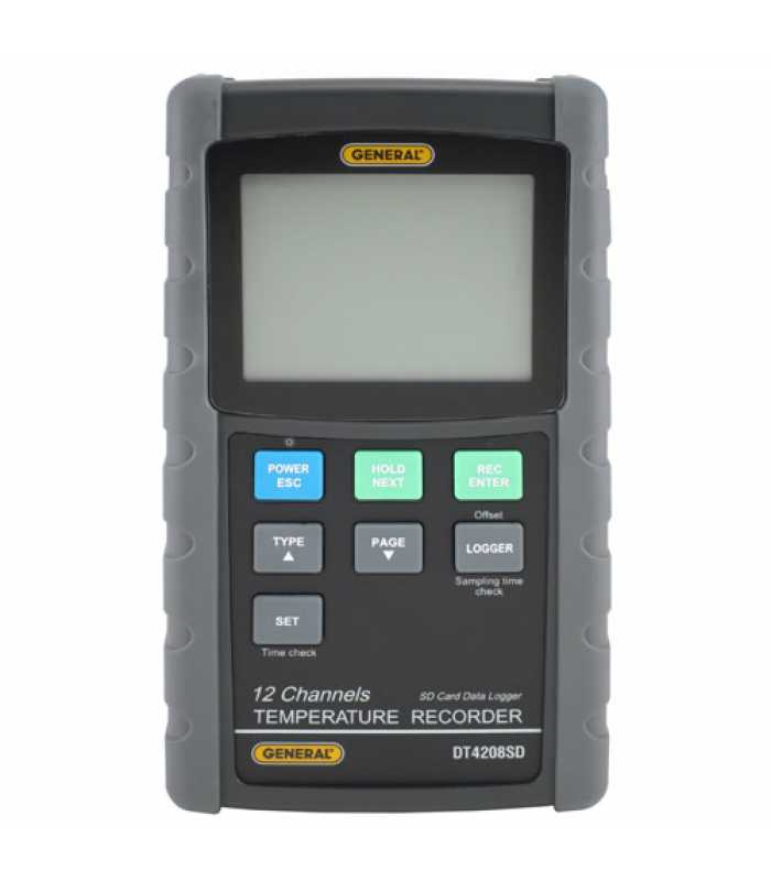 General Tools DT4208SD [DT4208SD] Data Logging 12 Channel Thermometer with SD Card