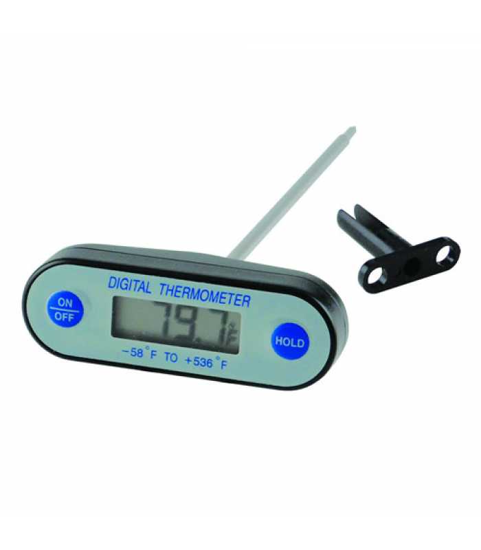 General Tools DT618HF Waterproof T-Handle Key Pad Digital Stem Thermometer -58° to 536°F (-50° to 280°C)