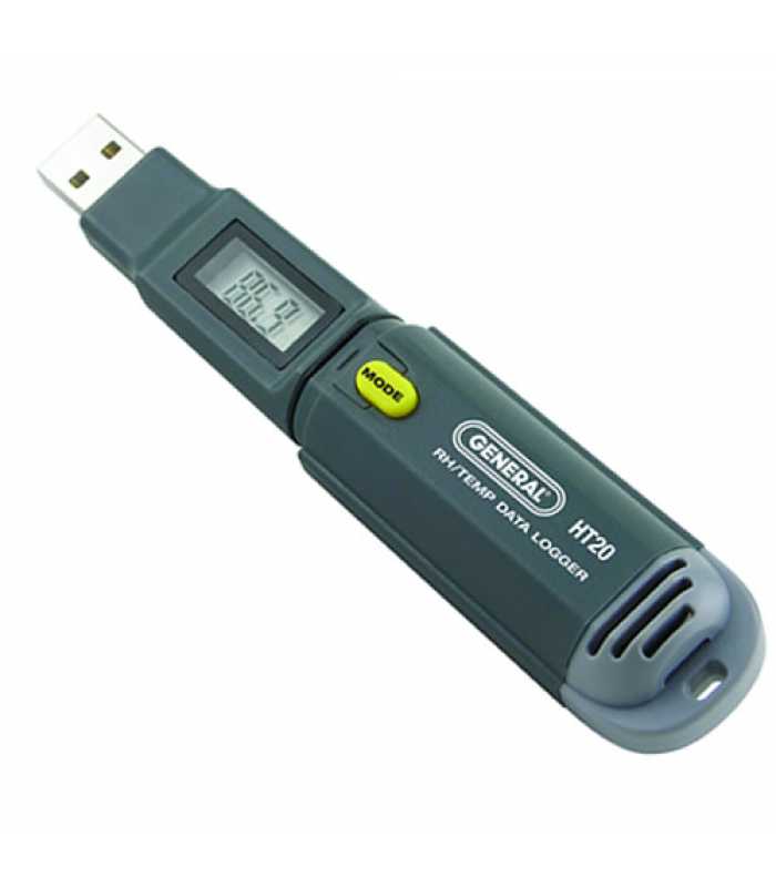 General Tools NISTHT08 Mini RH Temperature GPP Humidity USB Data Logger with NIST Certification