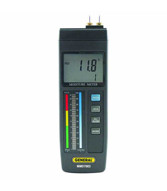 General Tools MMD7003 Precision Pin-Type LCD Moisture Meter