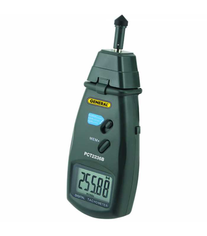 General Tools PCT2236B [PCT2236B] Laser Photo and Contact Tachometer