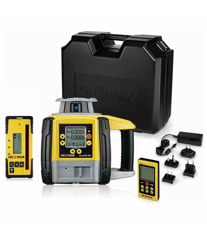 Geomax Zone60 DG [6012187] DG Fully-Automatic Dual Grade Laser with ZRD105B Digital Receiver with Beam Catching