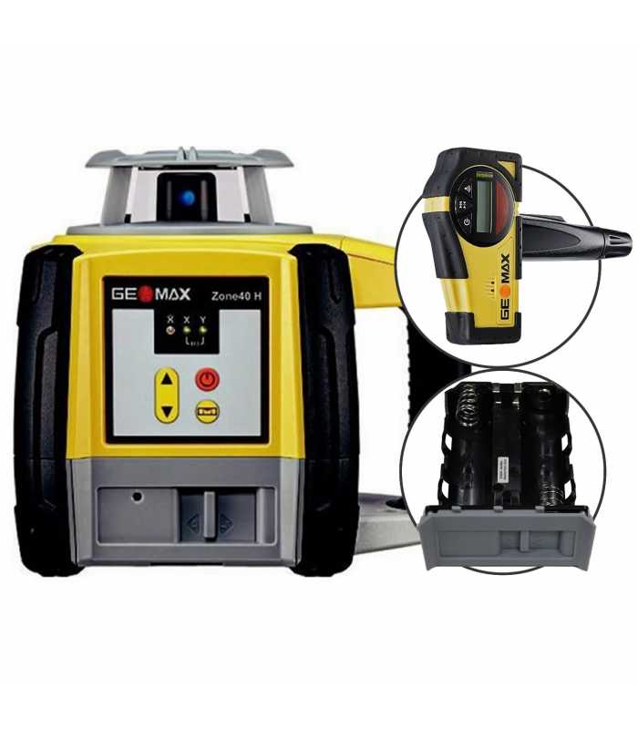 Geomax Zone40H [6013524] Self-Leveling Rotary Laser with ZRB35 Basic Receiver