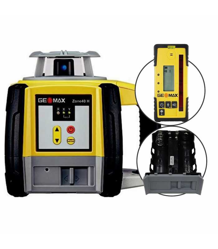 Geomax Zone40H [6010655] Self-Leveling Rotary Laser with ZRD105 Digital Receiver