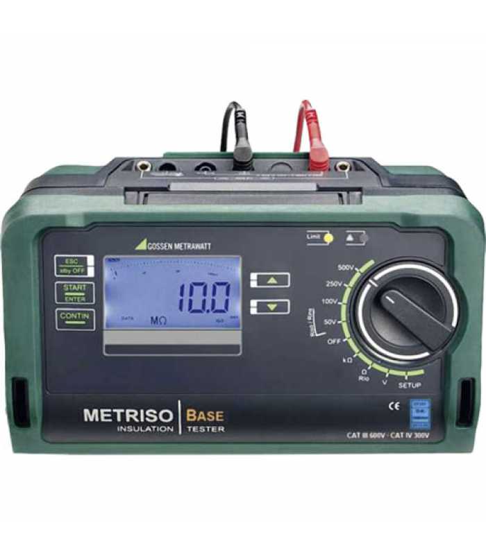 Gossen Metrawatt METRISO BASE [M550O] 50V / 100V / 125V / 250V / 500V Insulation And Resistance Tester