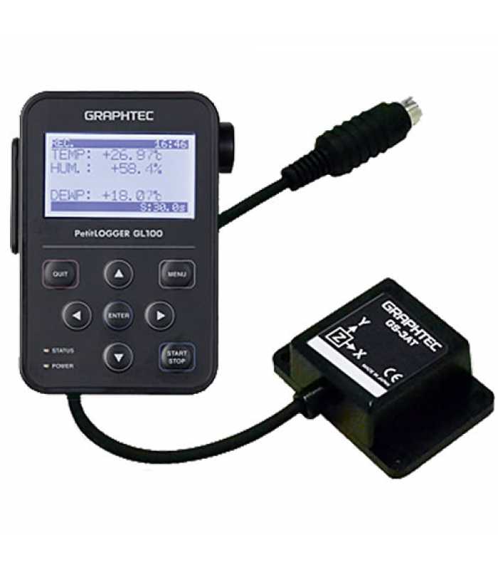 Graphtec GL100 [GL100-WL-3AT] Wireless Data Logger Acceleration Set