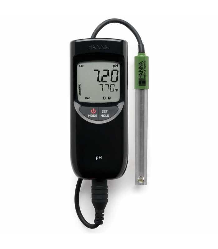 HANNA Instruments HI-991001 [HI991001] Waterproof Portable pH / Temperature Meter