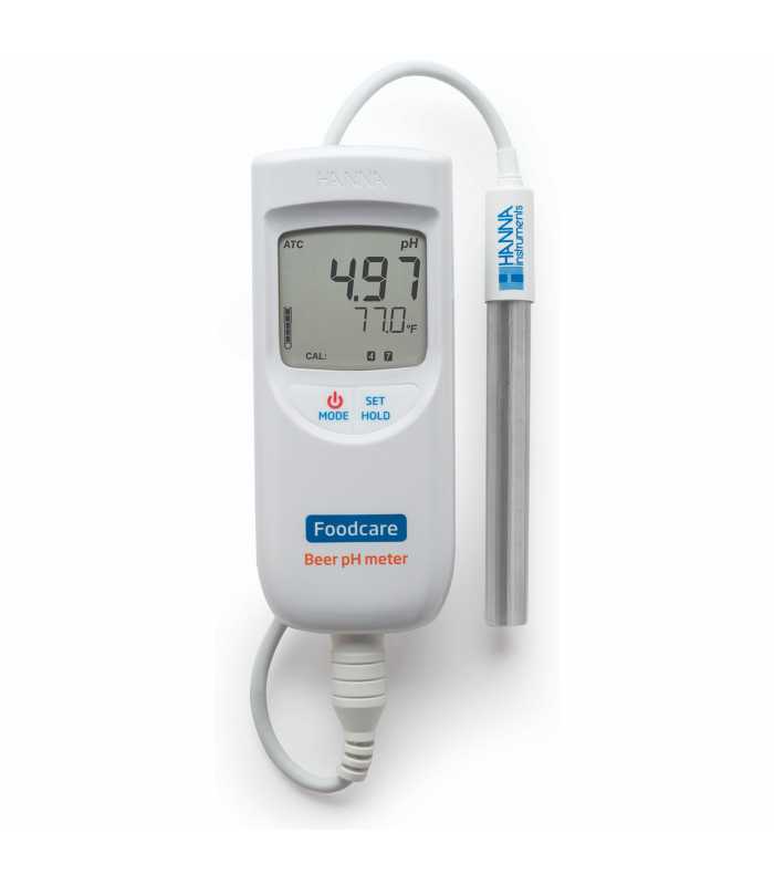 HANNA Instruments HI-99151 [HI99151] Portable pH Meter for Beer Analysis