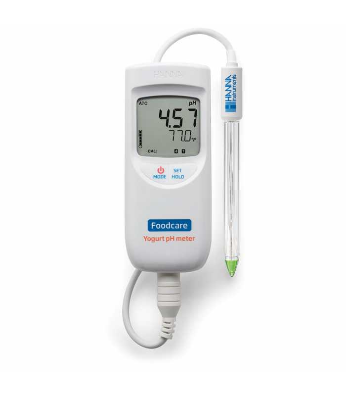 HANNA Instruments HI-99164 [HI99164] Portable pH / Temperature Meter for Yogurt Analysis