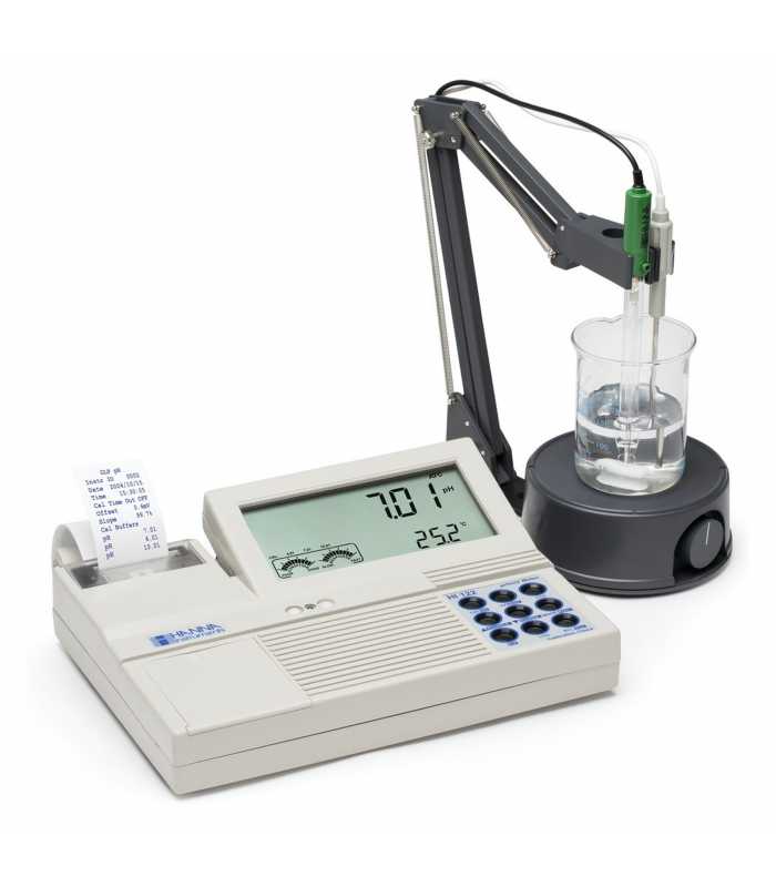 HANNA Instruments HI-122 [HI122-02] Professional pH Bench Meter with Built-in Printer