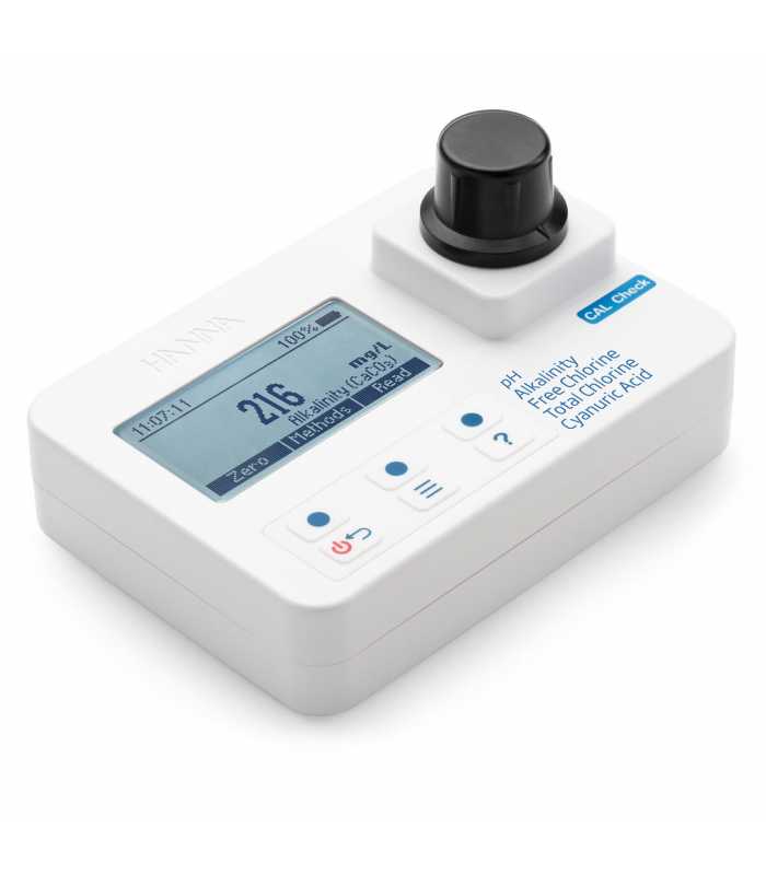 HANNA Instruments HI97104 [HI97104] pH, Alkalinity, Free and Total Chlorine and Cyanuric Acid portable Photometer