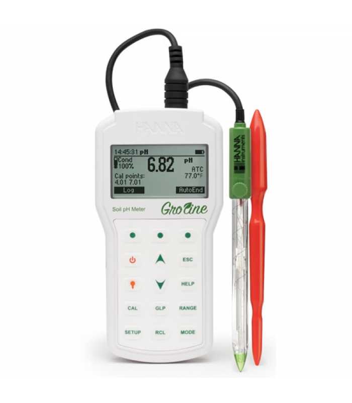 HANNA HI98168 GroLine Professional Portable Soil pH Meter