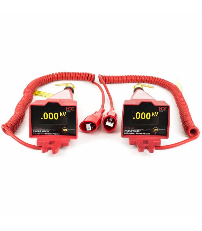 HDE DDPM-40 Double Vision Dual Display Voltmeter & Phasing Set