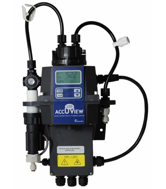 HF Scientific AccUView [28042] LED Online UV Analyzer With Flow Alarm, 100-240 VAC