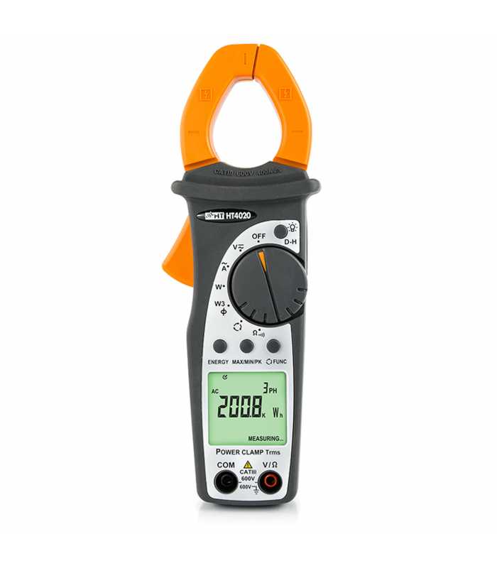 HT Instruments HT4020 [HP004020] 400A AC TRMS Clamp Meter with Power Measurement