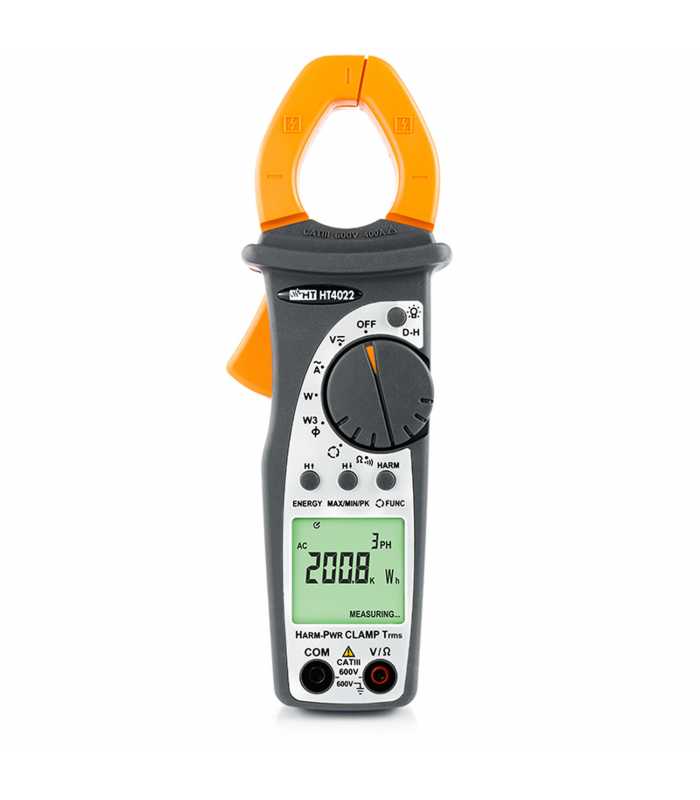 HT Instruments HT4022 [HP004022] 400A AC TRMS Clamp Meter with Power/Harmonics Measurement