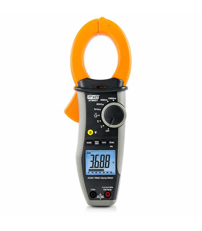 HT Instruments HT9021 [HP009021] 1000A AC/DC TRMS Clamp Mmeter w/ Temperature Measurement