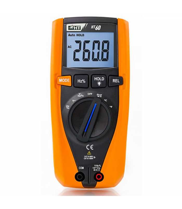 HT Instruments HT60 [HR000004] TRMS Digital Multimeter w/ Temperature Measurement
