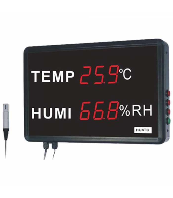 HUATO HE223C [HE223C] Large Digital LCD Temperature Humidity Tester Indoor Room Thermometer Hygrometer Meter 46000 Data Hold