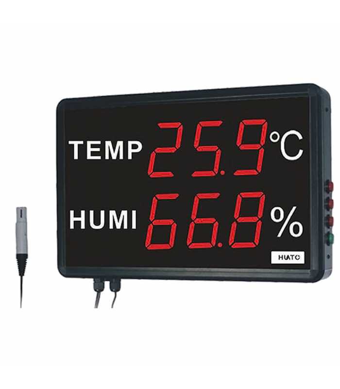 HUATO HE230A [HE230A] Wall Mounted 3" LED Thermo-Hygrometer