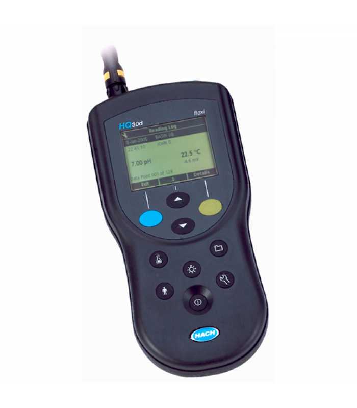 Hach HQ30D [HQ30D53000000] Portable Multi Meter pH / Conductivity / TDS / Salinity / Dissolved Oxygen (DO) / ORP / ISE (No Probe)