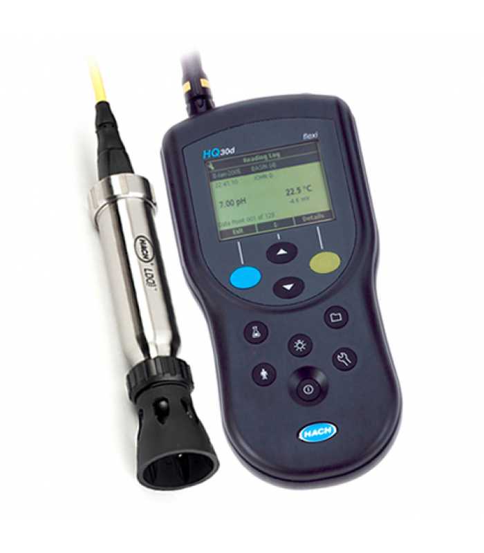 Hach HQ30D [HQ30D53303000] Portable Luminescent Dissolved Oxygen Meter, 3m Cable