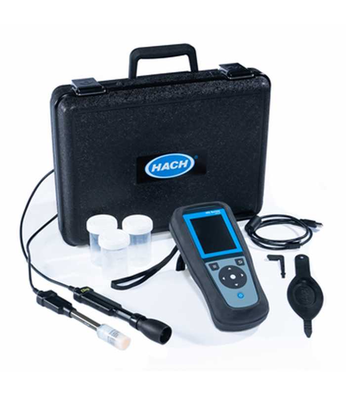 Hach HQ2200 [LEV015.53.22005] Portable Multi-Meter with pH and Dissolved Oxygen Electrodes, 1 m Cables
