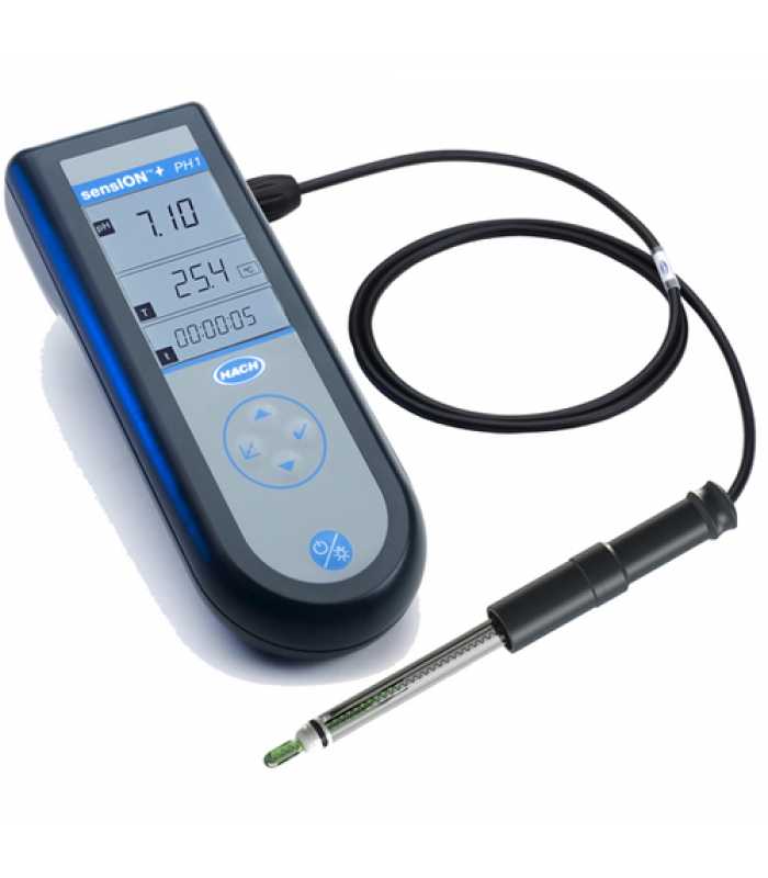 Hach sensION+ PH1 [LPV2552T.97.002] Portable pH Meter, Field Kit with Electrode